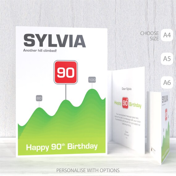 Avoir Images Funny 90th Birthday Card For Him For Her Edit Name 90 Etsy dernière par