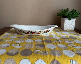 Vintage Sheffield Strawberries ‘n Cream lug handle baking dish