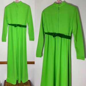 Olive Green Velvet Maxi Dress - Etsy