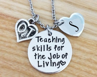 Occupational therapy gifts, Hand stamped necklace, Personalized gift for OT, Occupational therapy, Graduation gift for OT, OT Necklace