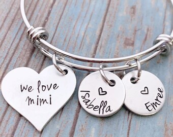 Grandma gift, Grandma bracelet, Grandma gift personalized, Grandma Gift for Mother's Day, Personalized Gift for Grandmother, Mimi Nana Gift