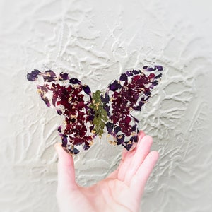 Funeral flower keepsake, Sympathy gift, Wedding flower hanging, Flower wall hanging, Wedding Keepsake Flowers,  Dried flower butterfly