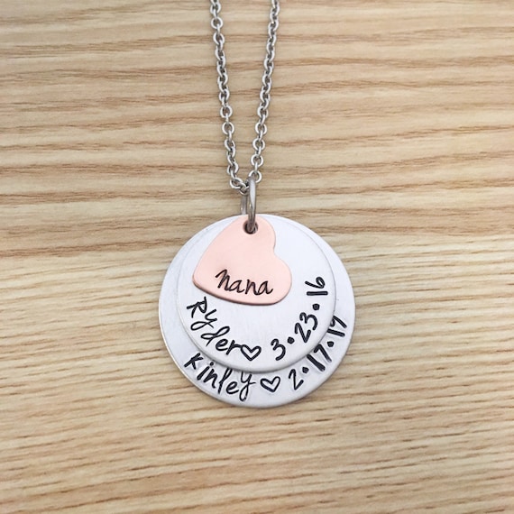Personalized Necklace for Grandma Mothers Day Gift