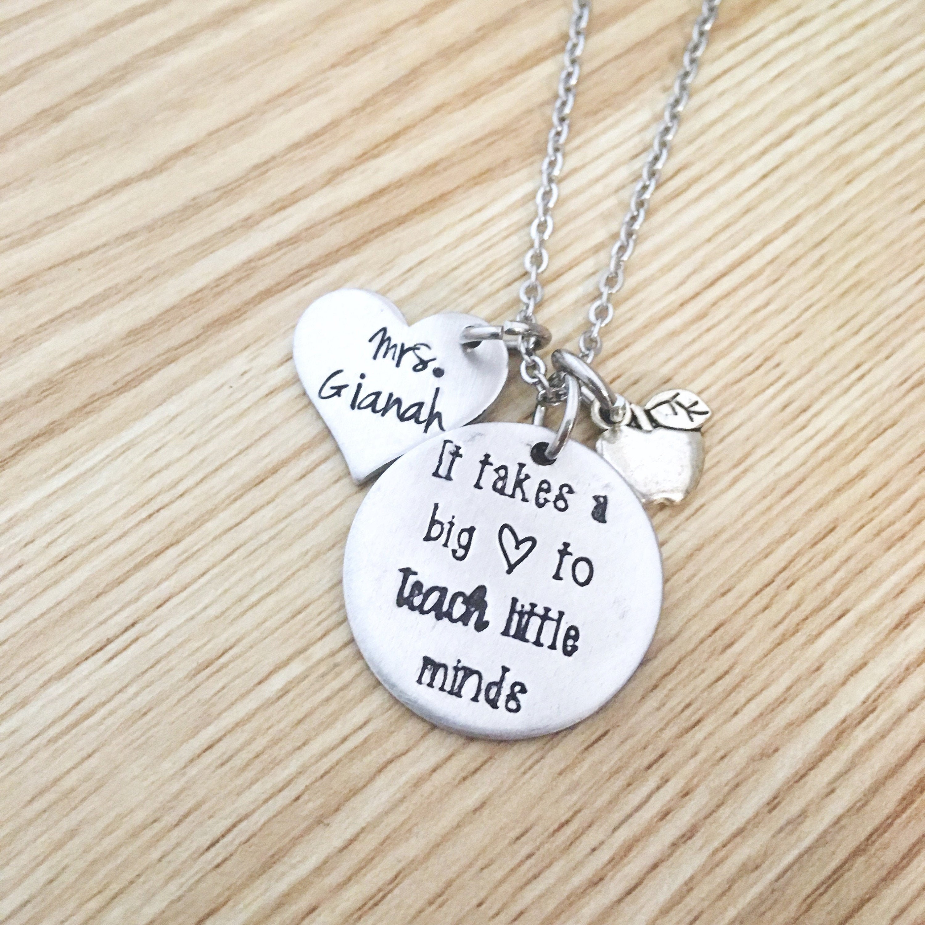 [Jane Marie] Teacher Necklace-Clear Crystal Accent main image 1