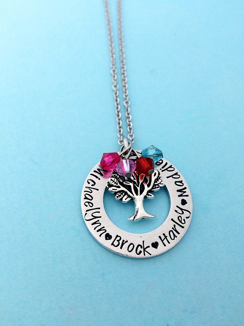 Grandma Jewelry Gifts for Grandma Family Tree Necklace Etsy
