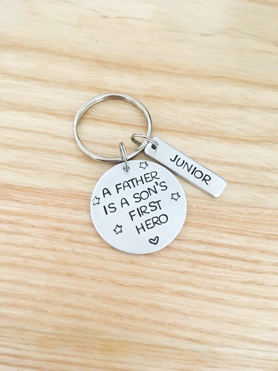 Dad Birthday gift from son Personalized dad keychain New ...