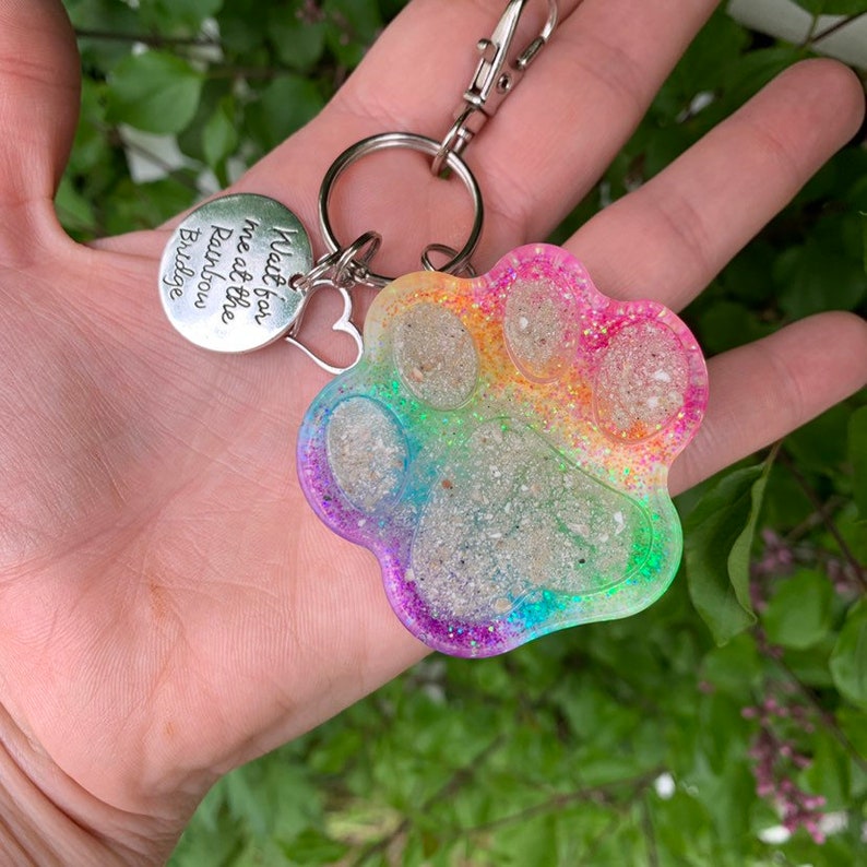 Cremation Ashes Jewelry Pet Cremation Ashes Dog Ashes Keychain Etsy
