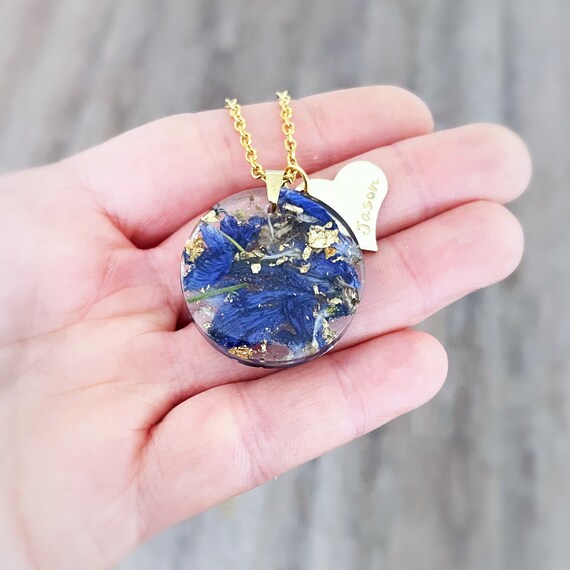 Casket Flowers jewelry memorial flower necklace funeral flower jewelry memorial jewelry custom flower jewelry jewelry with your flowers Etsy