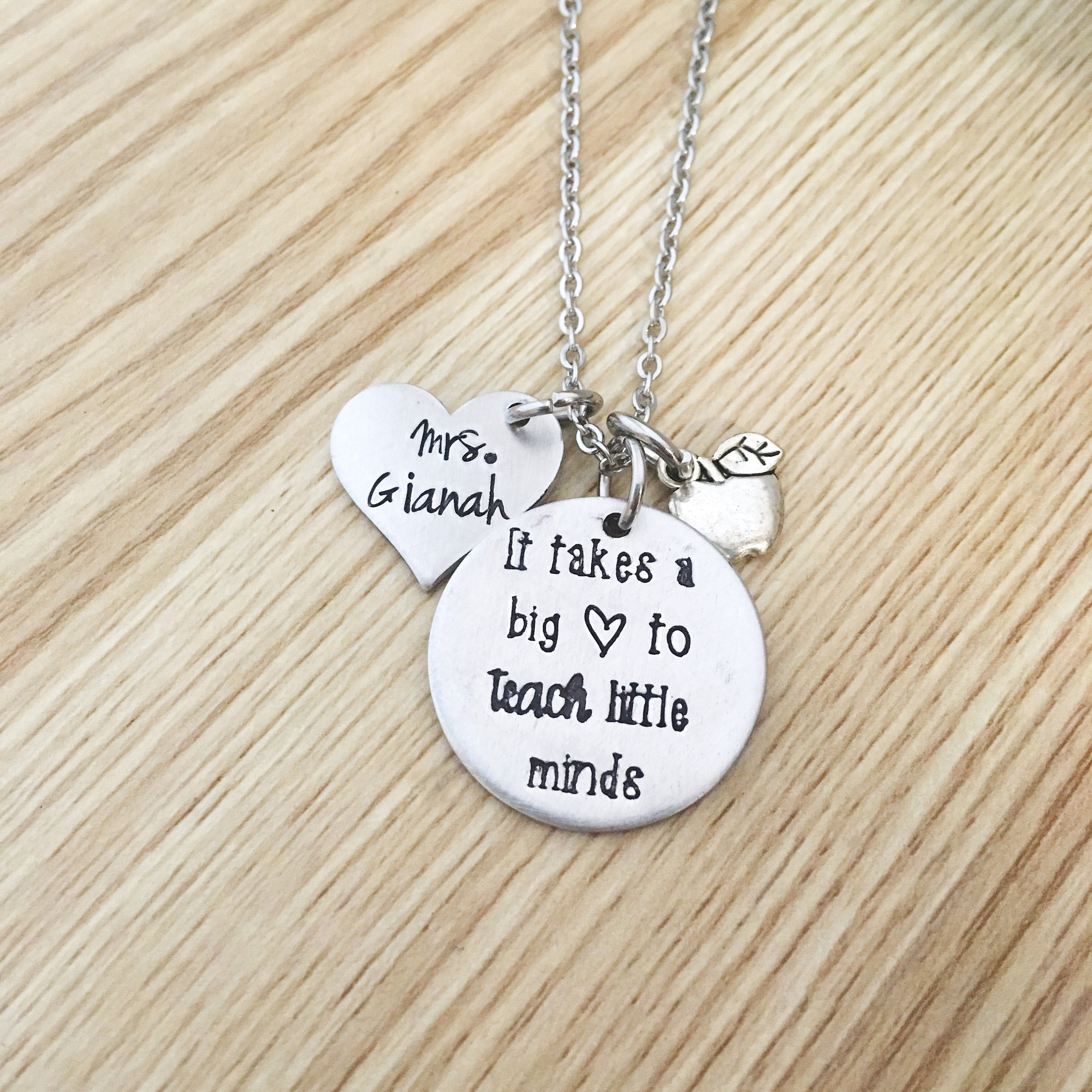 Teacher Necklace Gift, Gift for Teacher, Personalized Teacher Gift ...