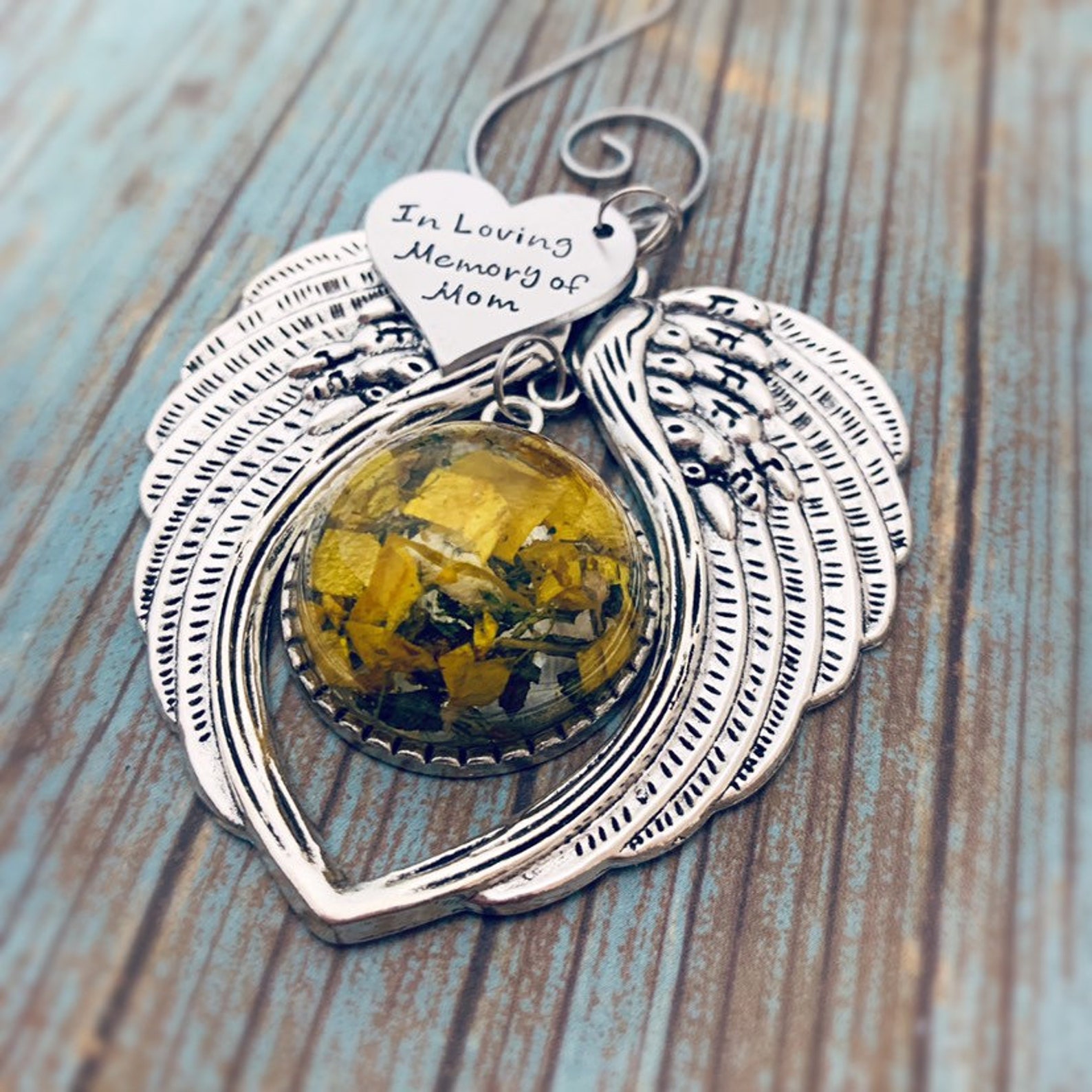 Memorial Ornament funeral flowers Christmas Ornament Angel Etsy