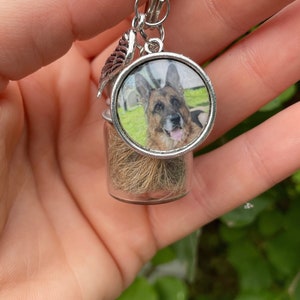 Dog Hair Memorial, Pet Hair Memorial, Pet Hair Keepsake, pet photo Dog Gift, Pet Loss Gift, Pet Fur Gift, Loss of Dog, Pet Cremation