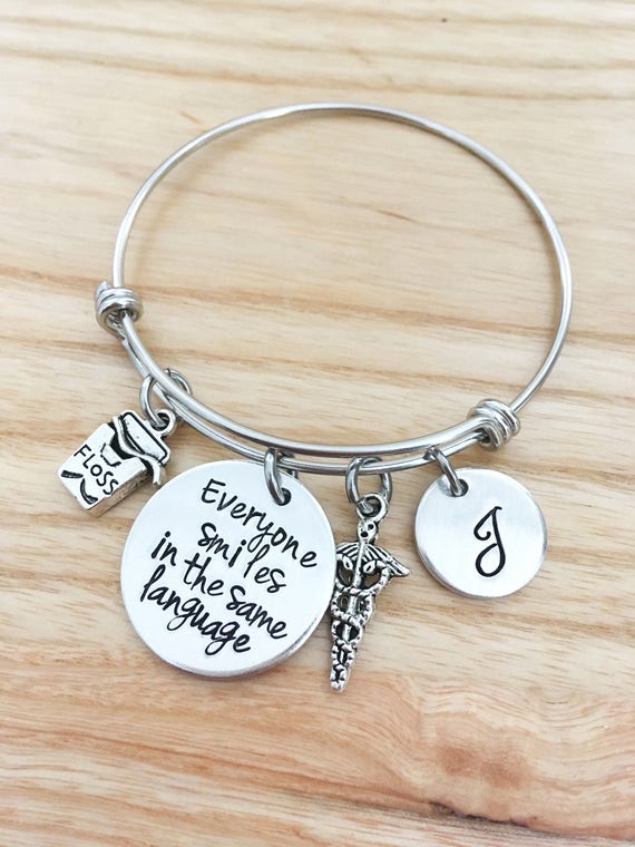 Dental hygienist gift gifts for dentist hand stamped | Etsy