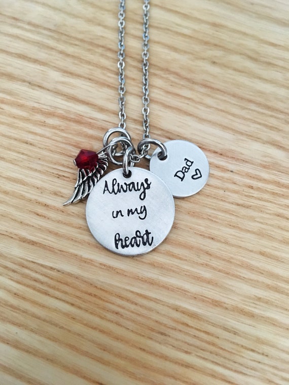 Memorial jewelry for loss of dad discount