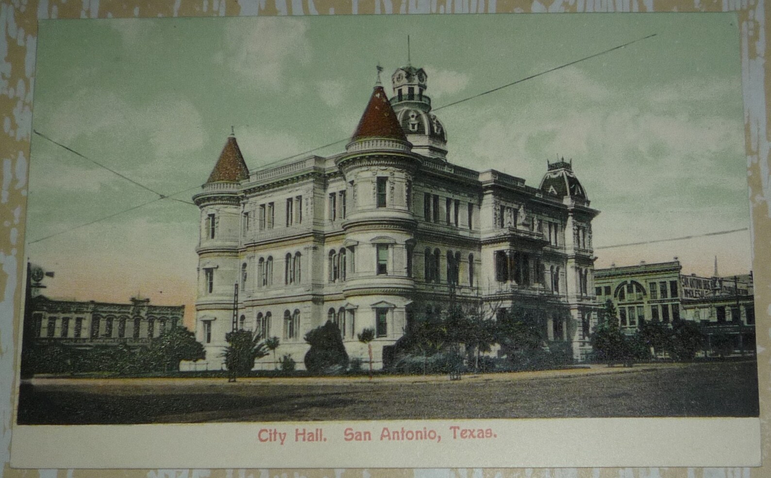 City Hall San Antonio Texas Antique View Postcard Etsy