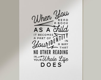 You've Got Mail // Childhood Reading // Art Print // Classroom // Library // Digital Download