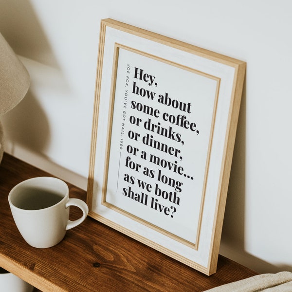 You've Got Mail Art Print: For As Long As We Both Shall Live (Digital Download)