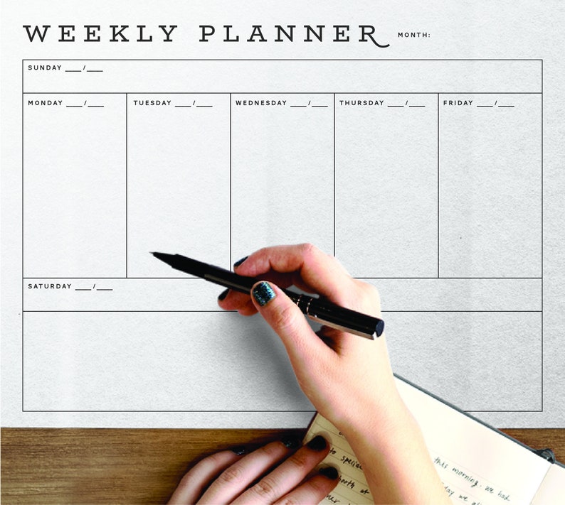 Weekly Planner Printable // Fall Planner // To Do List // Organizer // 8.5x11 // Digital Download image 2