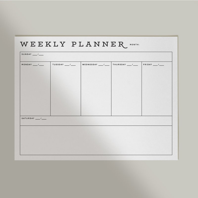 Weekly Chart Png - Etsy