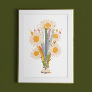 You've Got Mail // Bouquet of Sharpened Pencils // Art Print // Joe Fox // Digital Download image 3