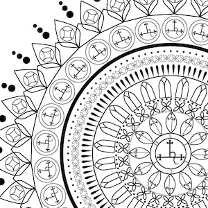 Sigil of Lilith SVG PNG PDF jpg Satanic Seal Instant Download | Lilith&#39;s Mandala Printable Digital Downloads | Satan Demonology Downloadable