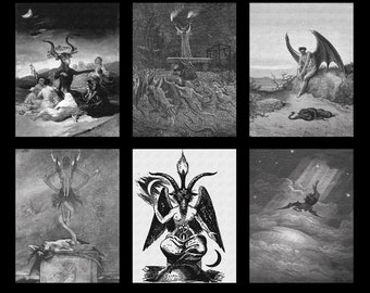 Pariah ３枚セット パライア Satan 6 Satanic Art Instant JPG & PDF Printable Download | Lucifer