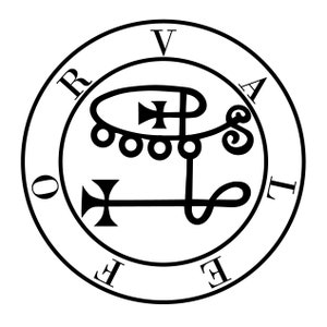 Sello satánico de Valefor Sigil SVG PNG PDF jpg Descargas instantáneas de sellos satánicos / Descargas digitales imprimibles de símbolos demoníacos / Archivos descargables de Satanás