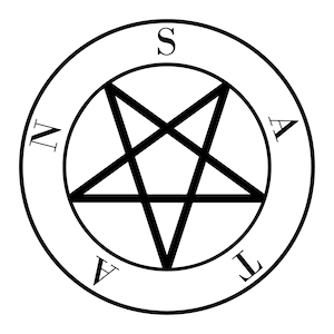 Pentagram Sigil of Satan SVG PNG PDF jpg Satanic Seal Instant Download