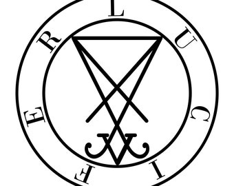 Sigil of Lucifer PNG PDF jpg Satanic Seal Instant Download | Lucifers Symbol Printable Digital Downloads | Satan Demonology Downloadable