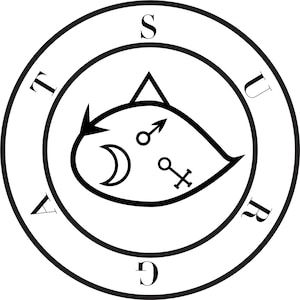 Sigil of Surgat SVG PNG PDF jpg Satanic Seal Instant Download | Demon Symbol Printable Digital Downloads | Satans Demonology Downloadable