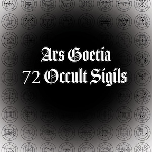 Sigilos demoníacos satánicos Ars Goetia SVG PNG PDF jpg Descarga instantánea del paquete de demonología digital