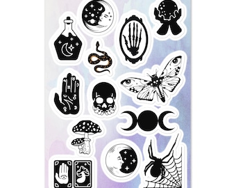 Mystical Stickers Pack Witchy Occult Kiss-cut Sticker Sheet