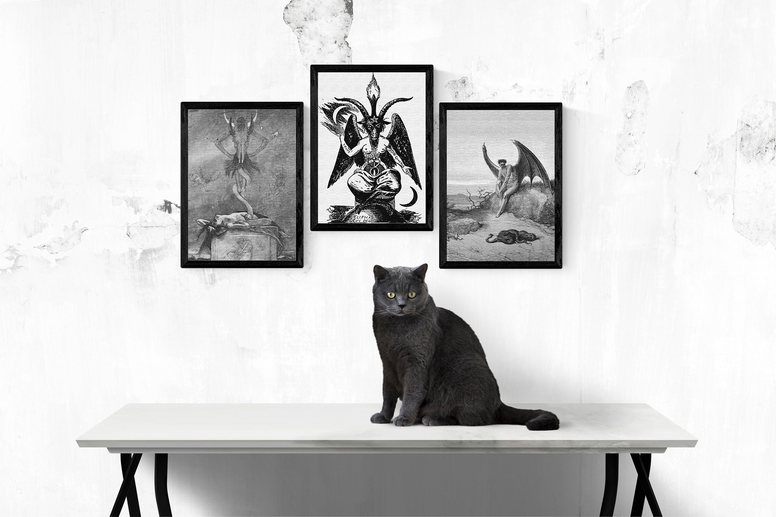 Satanic Art Instant JPG & PDF Printable Download | Lucifer Paradise ...