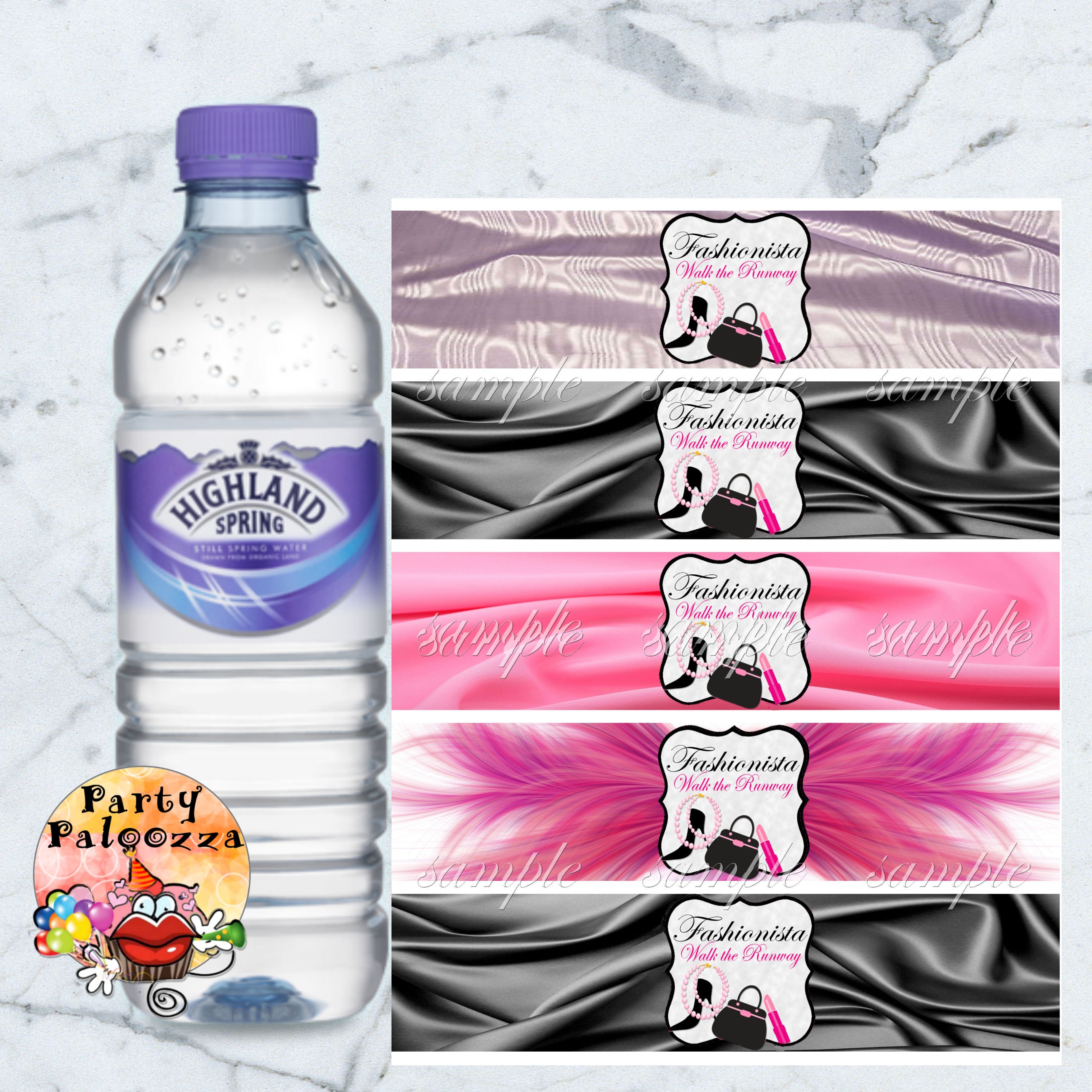 custom water bottle labels birthday