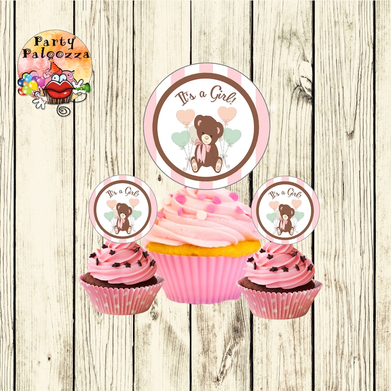 Printable Baby Bear baby shower water bottle label