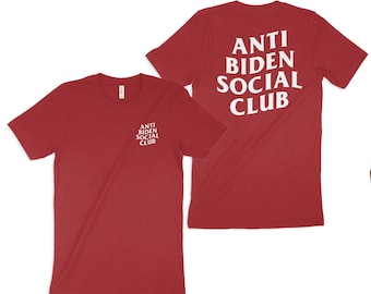 Anti Biden Social Club Red Unisex Tee