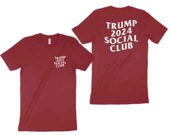 Trump 2024 Social Club Red Unisex Tee