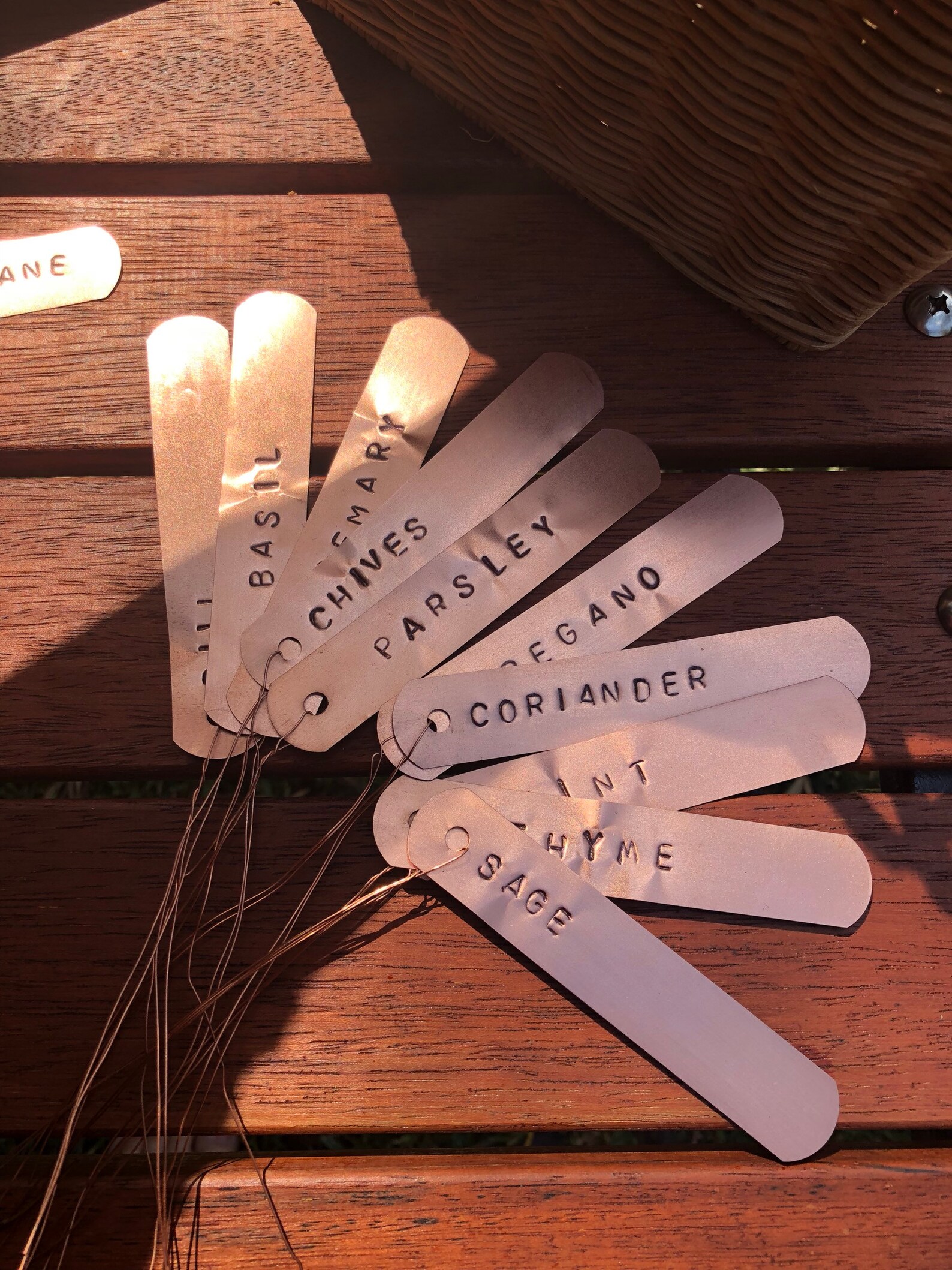 Plant Garden Markers Copper Plant Labels Plant Labels Etsy UK