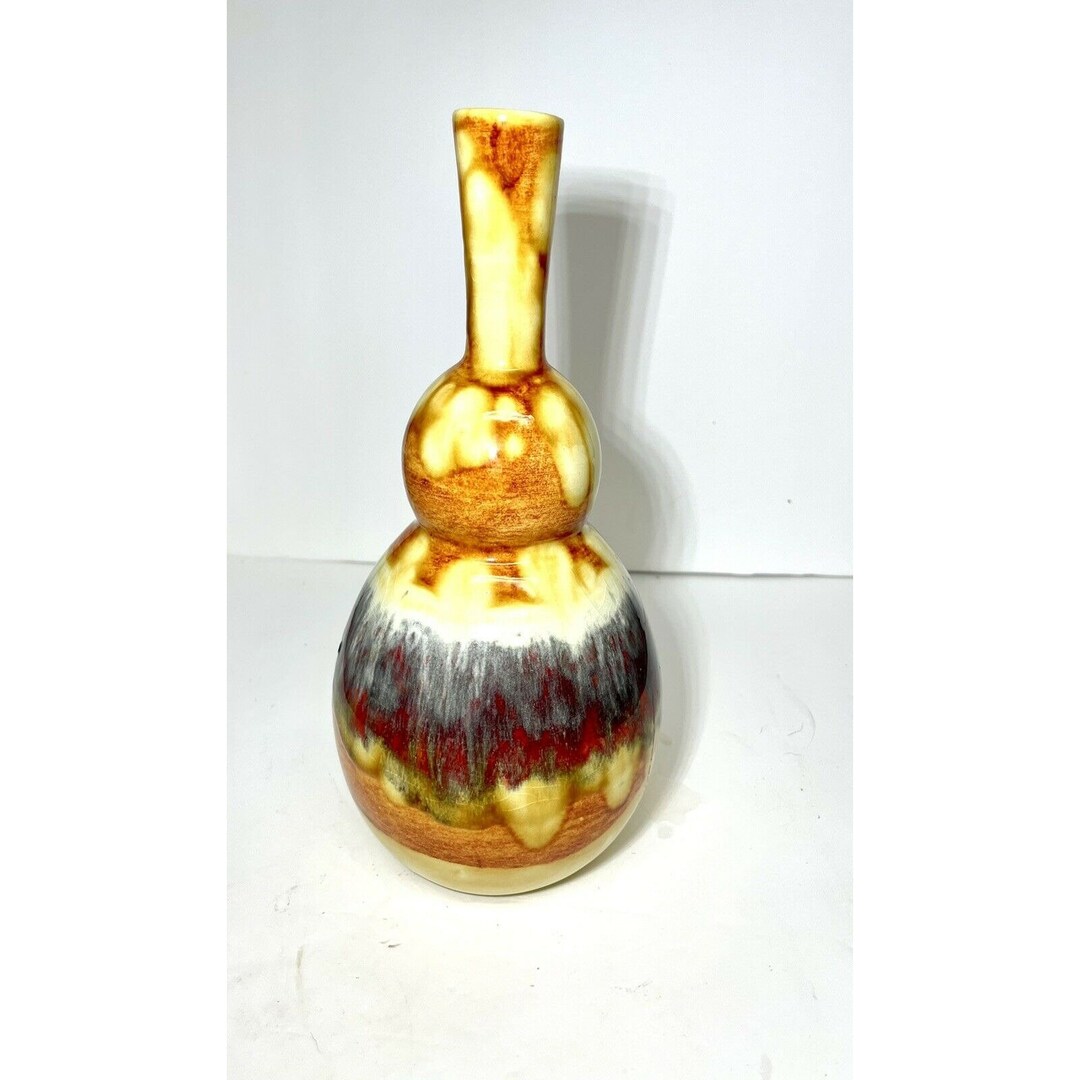 Blue River Pottery Frisco CO. Unique Bubble MCM Style Yellow Etsy