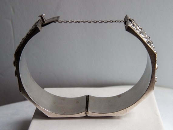 Luscious VINTAGE Harvest Silver Octagonal Bracele… - image 8
