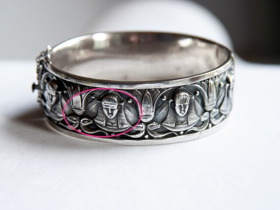 RARE VINTAGE Egyptian Revival TOPAZIO Sphinx Sterling Silver