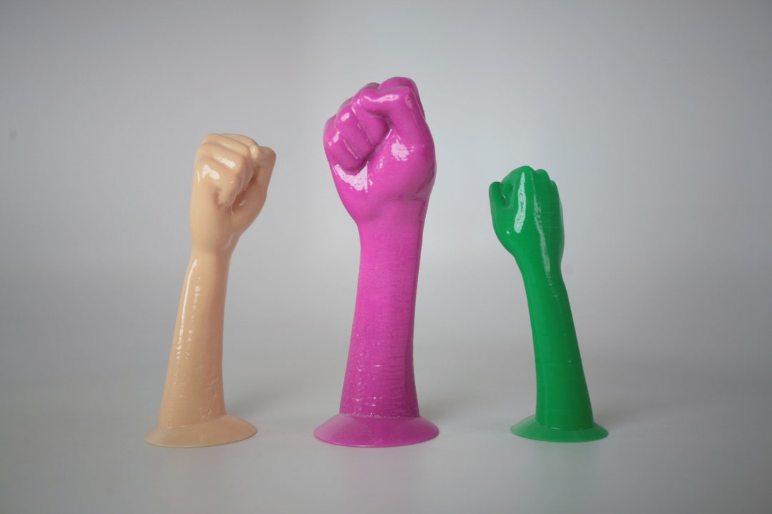 Leluv NEW 3D Printed Fisting Action Dildo With Base Choose pic