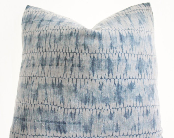 Indigo Batik Pillow Cover Vintage Textile Ethnic Handmade Etsy