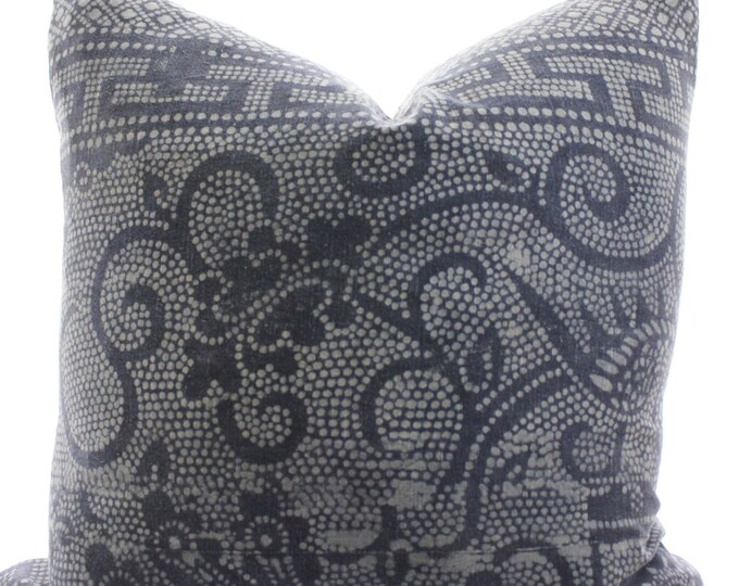 Chinese Indigo Batik Pillow Cover Vintage Textile Ethnic Etsy
