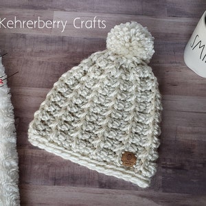 COSY SHAY BEANIE, gehaakte muts, winterhoed, herfsthoed, gezellige muts, alleen patroon, handgemaakt, uitrusting voor het koude seizoen, kindermaat, tweenmaat, volwassen maat. afbeelding 5