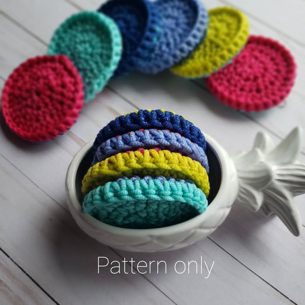 Handmade Crochet Dish Scrubby, Eco-Friendly Kitchen Scrubber for Dishes, Crochet pattern