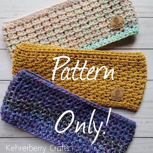 Crochet pattern, crochet headband, fall headband, women&#39;s headband, women&#39;s accessories, fall accessories, pattern only, headband for autumn