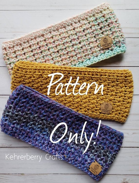 Crochet pattern, crochet headband, fall headband, women's headband, women's accessories, fall accessories, pattern only, headband for autumn