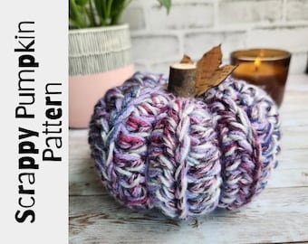 Scrappy Yarn Pumpkin  Crochet Pattern