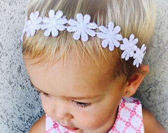 daisy baby headband