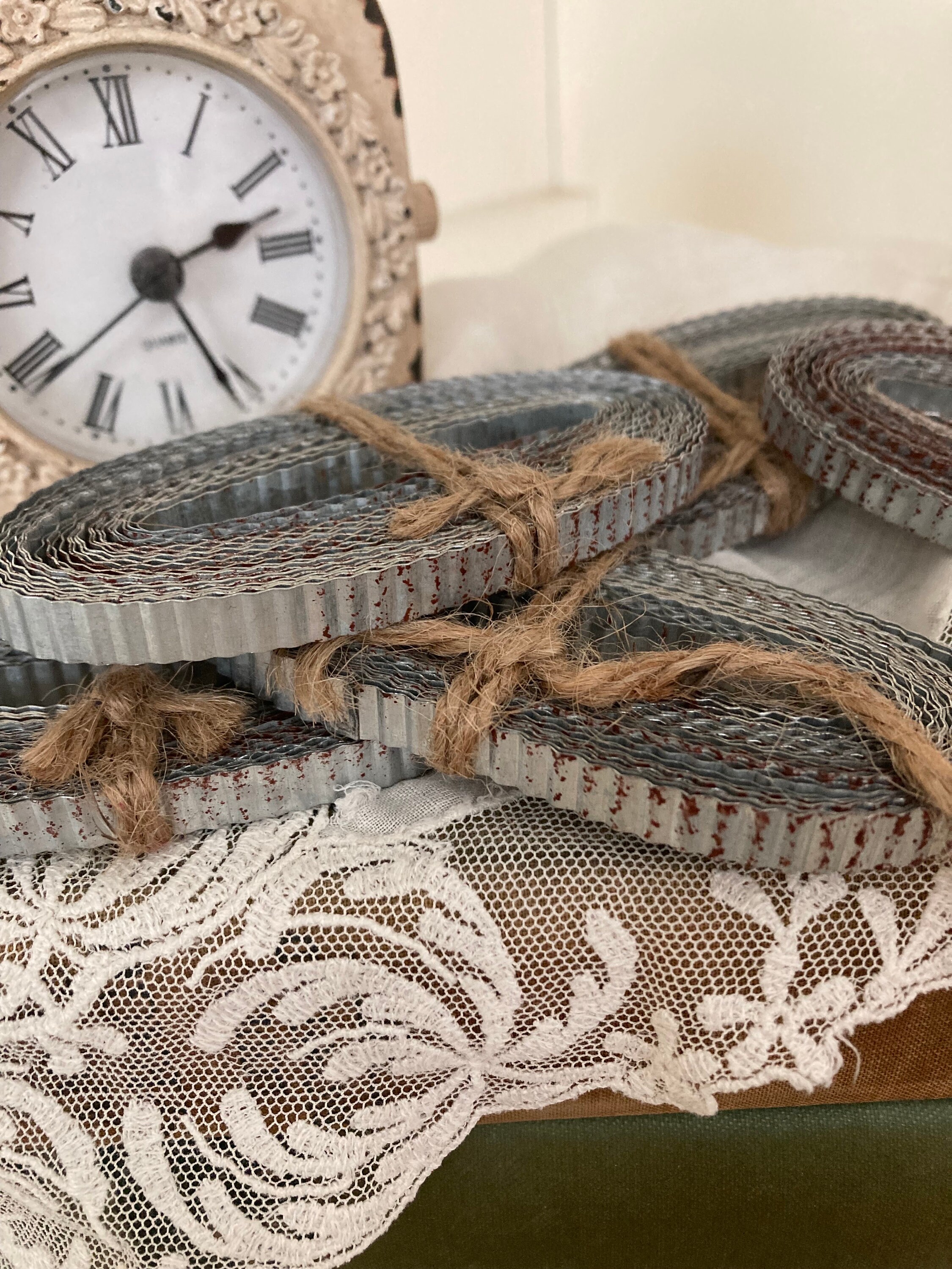 Small Galvanized Corrugated Metal Ribbon - Etsy